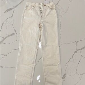 PacSun High Rise Cream Jeans